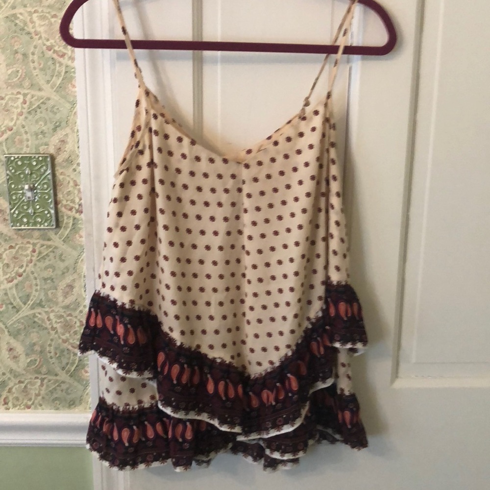 Anthropologie patterned blouse